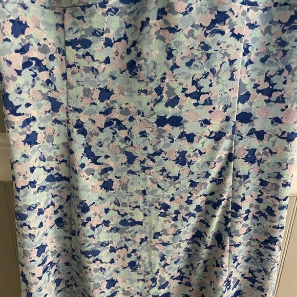 Women's Mango Blue Multi Color Floral Printed Mini Dress - Picture 8 of 13